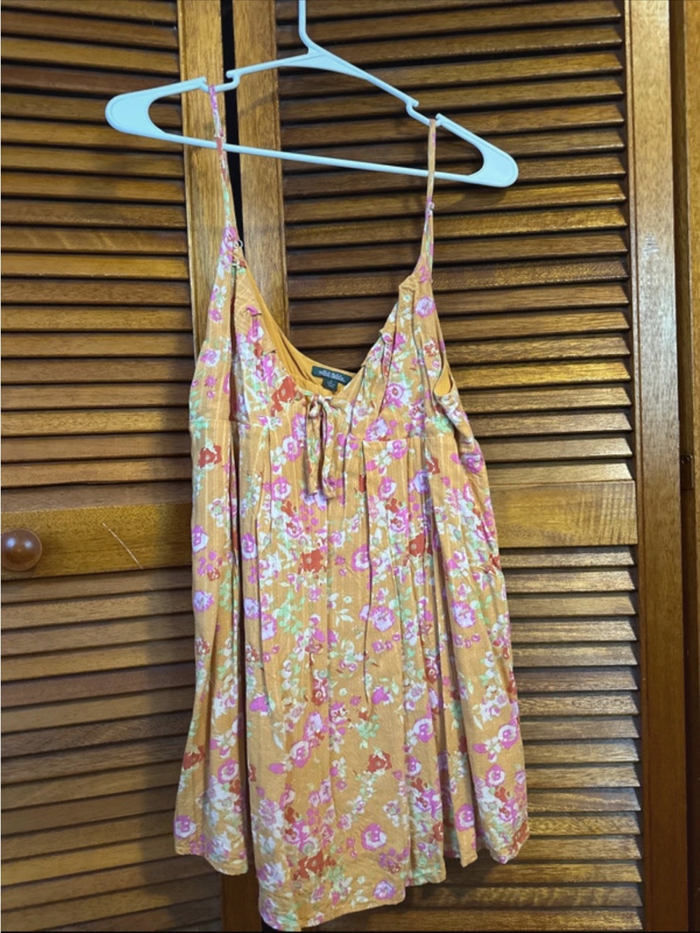 wild fable Peach Floral Spaghetti-Strap Cami